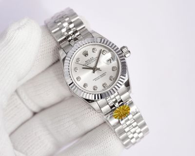 3A Factory ROLEX 904L Steel Imported Automatic Movement 28MM White Watch